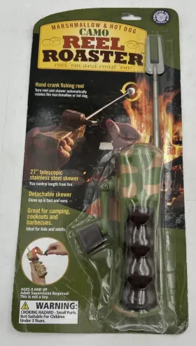 Camo 605168104654 Marshmallow And Hot Dog Reel Roaster By - Vintage 2010 New