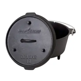 B0000v1plw Camp Chef Do10-6 Quart Dutch Oven Pre-seasoned Cast Iron With Lift Tool And Lid