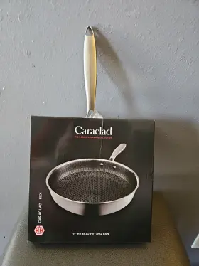 Caraclad Hex 810143120394 11 Inch Hybrid Frying Pan Stainless Aluminum Core Non-stick Cool Grip
