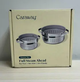 Caraway 810118300691 Stainless Steel Steamer Duo Cw-stdu-101