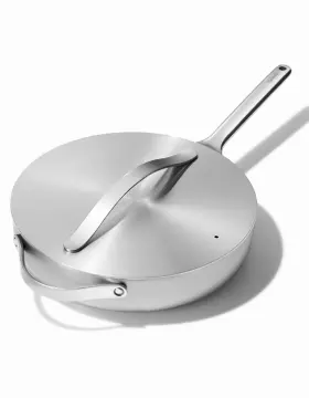 Caraway 810118301216 New Saut Pan 4.5 Qt - 5-ply Stainless Steel Oven Safe With Lid