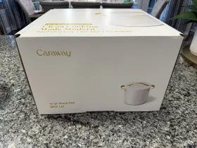 Caraway 810118301629 Stock Pot - 12 Quart Ceramic Coated With Lid Fee From Forever Chemicals