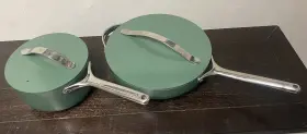 81795821 Caraway Home Teflon-free Non-stick Non-toxic Ceramic Cookware Set Sage Green