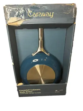 Caraway 850010865317 Navy Blue Non-stick Ceramic Saut Pan Mint Condition Like Never Used