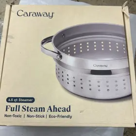 Caraway 850036593621 Steamer - Stainless Steel With Handles Non Stick Toxic