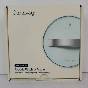 Cw-glid-101 Caraway 6.75 Inch Glass Lid - Fits 1.75 Quart Mini Sauce Pan
