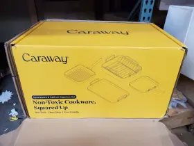 Caraway Home 810118300752 Cookware Set 5-piece Non-stick Ceramic Coating With Lid Marigold