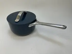 Caraway Home 850036593461 Nonstick Ceramic Sauce Pan No Lid 3 Quart Navy For All Stovetops