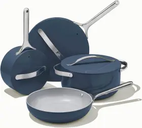 Caraway Home 850036593669 Nonstick Ceramic Cookware Set 12 Piece Pots Pans Lids