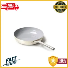 86834633 Caraway Home 10.5 Inch Non-stick Ceramic Fry Pan Cream Pfoa Free Healthy New