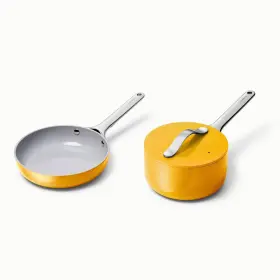89261122 Caraway Home 2pc Ceramic Nonstick Mini Fry Pan And Sauce