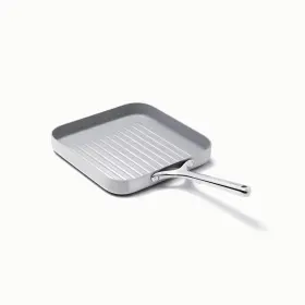 90125714 Caraway Home 11.02 Inch Nonstick Square Grill Fry Pan Gray