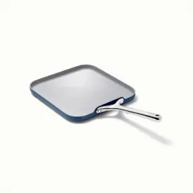 90125740 Caraway Home 11.02 Inch Nonstick Square Flat Griddle Fry Pan Navy Blue