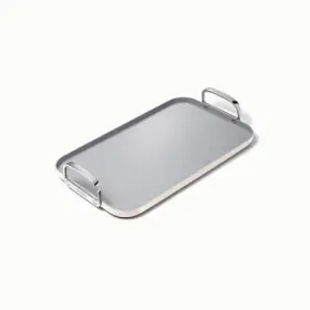 90125741 Caraway Home 11.73 Inch Nonstick Square Double Burner Crepe Pan Cream