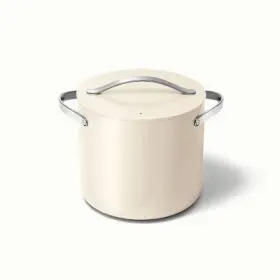 92429898 Caraway Home Stock Pot With Lid Cream