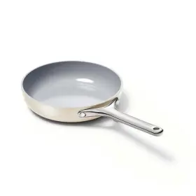 Cw-fry8-crm Caraway Home 8 Inch Ceramic Non-stick Frying Pan In Cream