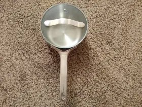 Cw-sac1-201 Caraway Home New 1.75 Quart Mini Saucepan 5-ply Stainless Steel Cooking Pot Glass Lid