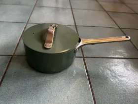 Cw-sac1-crm Caraway Home Sauce Pan 1.75 Quart Ceramic Non-stick Surface Cookware Round Green