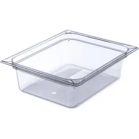 10221b07 Carlisle Foodservice Half Food Pan Pc 4 Inch D Clr Pk6