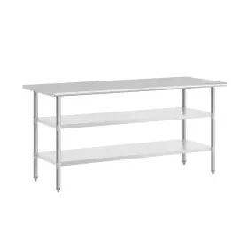 Carnegy Avenue 445016638671 72 Inch Rectangle Stainless Steel