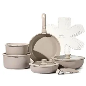 Carote 931995228978 15pcs Pots And Pans Set Nonstick Cookware Detachable Handle Indu
