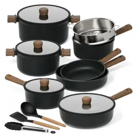 Carote 931995256872 Titanium Nonstick Pots And Pans Set Black