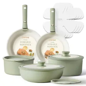 A07896 Carote Pots And Pans Set Nonstick Cookware Detachable Handle 15pcs Induct