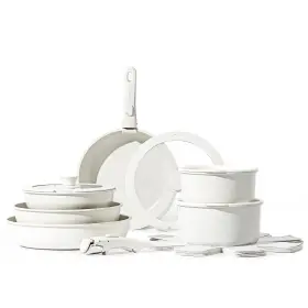 A08025 Carote 16pcs Pots And Pans Set Nonstick Cookware Detachable Handle Induction K