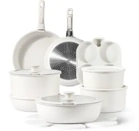 A08655 Carote 22pcs Non Stick Pots And Pans Nonstick Cookware Set Detachable Handle
