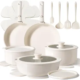 A10115-1 Carote 19pcs Pots And Pans Set Non Stick Ceramic Cookware Sets Oven/fridge
