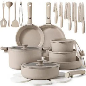 A11714-1 Carote 35pcs Pots And Pans Set Non Stick Cookware Removable Handle A