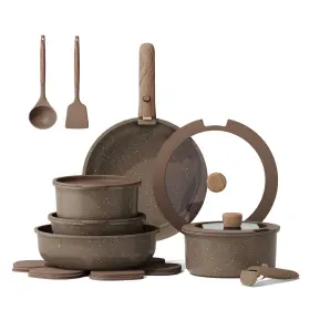 B0fc6yp5lk Carote 17pcs Nonstick Pots And Pans Set With Detachable Handle Induction Cookware