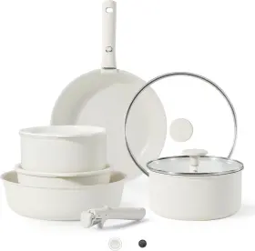C01520 Carote Nonstick Pots And Pans Set 11 Pcs Granite Stone Kitchen Cookware Sets