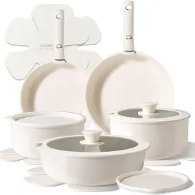 C07786 Carote Ceramic Cookware Sets Pots And Pans Set Non Stick Toxic Induction