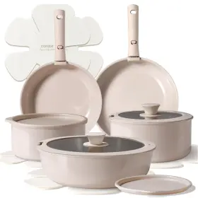C07787 Carote Ceramic Cookware Sets Pots And Pans Set Non Stick Toxic Induction Cookwar