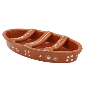 Ceramica Edgar Picas 603813080407 Traditional Portuguese Clay Terracotta Sausage Roaster N. 1 Small