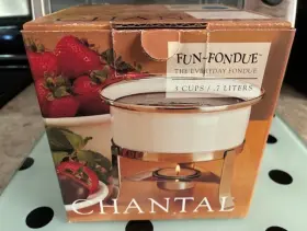 50-12s Chantal Fun-fondue Cobalt Enamel-on-steel Pot 3 Cups Model #50-12s - New In Box