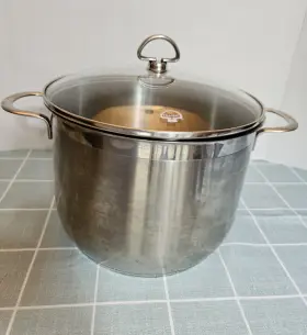 Sl33-240 Chantal Stew Stock Pot Saucepan 8 Quart Stainless Double Handle With Lid