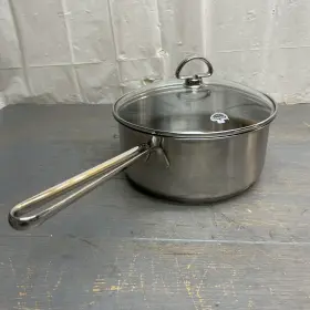 Slce35-200 Chantal Sl35-160 Stainless Steel Saucepan 3 Quart Loop Handle With Glass Lid