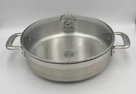 Slin29-280 Chantal Induction 21 Steel 5 Quart With Glass Lid Cookware Pot Saucepan