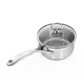 Slin35-140 Chantal Induction 21 Steel 1 Quart Saucepan With Glass Lid