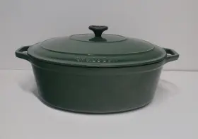 24772 Chasseur Oval Casserole 35cm 9 Quart Extra Large Cast Iron Enamel Roaster Dutch Oven