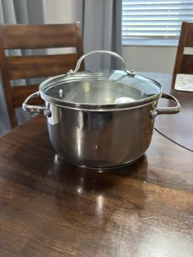 Chef S Signature 445034412437 Chefs 3.5 Quart Pot Pan With Lid Stainless Steel