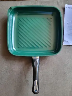 Sst9537 Chefs Pride Forever Green Grill Pan By Tm - New