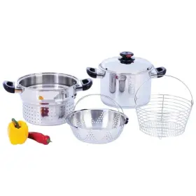 Kt82 Chefs Secret 8 Quart T304 Stainless Steel Stockpot/spaghetti Cooker With Deep Fry
