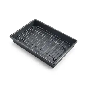 3126639 Chicago Metallic Petite Roast Pan Set With Rack 10x7 Inch Nonstick Toaster Oven Baking P