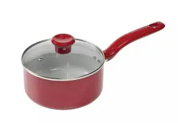 Chowsing Pet Store 773736156401 Simply Cook Ceramic Sauce Pan Red
