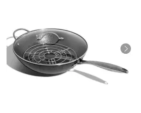 Christopher Kimballs Milk Street 860010553947 3-piece 13-inch Wok Body Hammered Carbon Steel Flat Bottom