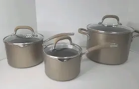 Circulon 051153893353 Premier Professional Hard-anodized Nonstick 6- Piece Cookware Set Used