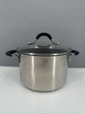 Circulon 313096746760 Innovatum Stainless Steel Nonstick Pot Pan With Glass Lid 4 Qt/3.8 L